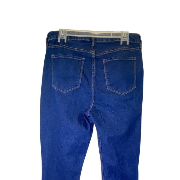 OLD NAVY Women's size 14 Tall Super skinny high rise medium wash denim jeans - Picture 3 of 7